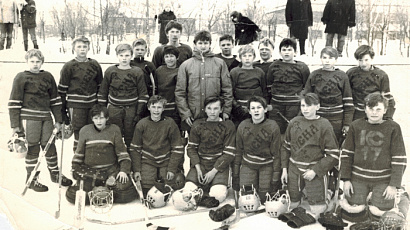 Хоккейная команда «Смена», призеры областных соревнований (1986 год)