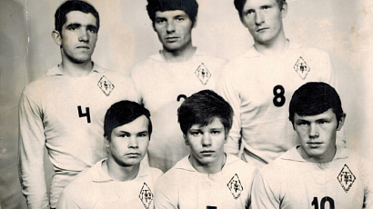 Сборная по волейболу Грязовецкого района, участники областных соревнований (1968 год)